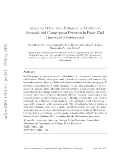 Acquiring Better Load Estimates by Combining Anomaly and Change-point
  Detection in Power Grid Time-series Measurements