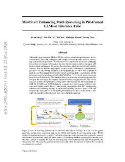 MindStar: Enhancing Math Reasoning in Pre-trained LLMs at Inference Time