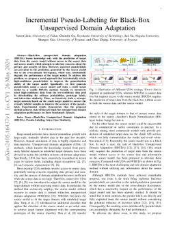 Incremental Pseudo-Labeling for Black-Box Unsupervised Domain Adaptation