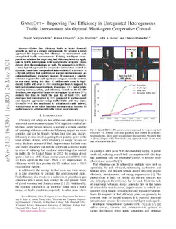 GAMEOPT+: Improving Fuel Efficiency in Unregulated Heterogeneous Traffic
  Intersections via Optimal Multi-agent Cooperative Control