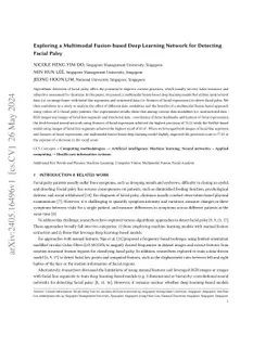 Exploring a Multimodal Fusion-based Deep Learning Network for Detecting Facial Palsy