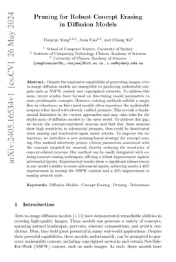Pruning for Robust Concept Erasing in Diffusion Models