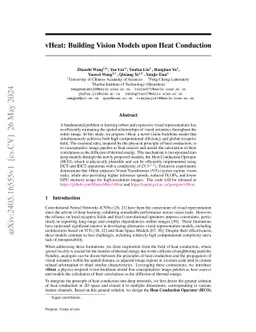 Building Vision Models upon Heat Conduction