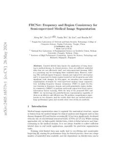 FRCNet Frequency and Region Consistency for Semi-supervised Medical
  Image Segmentation