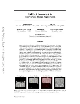 CARL: A Framework for Equivariant Image Registration