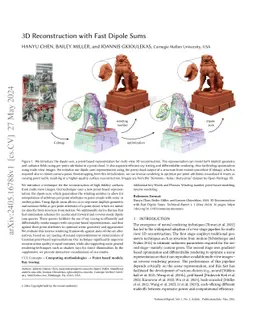 3D Reconstruction with Fast Dipole Sums