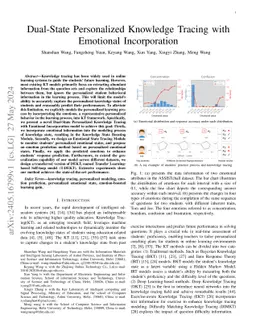 Dual-State Personalized Knowledge Tracing with Emotional Incorporation