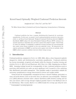 Kernel-based Optimally Weighted Conformal Time-Series Prediction