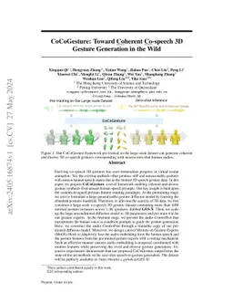 CoCoGesture: Toward Coherent Co-speech 3D Gesture Generation in the Wild