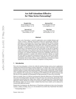 Are Self-Attentions Effective for Time Series Forecasting?