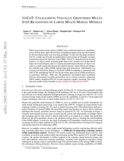VoCoT: Unleashing Visually Grounded Multi-Step Reasoning in Large Multi-Modal Models