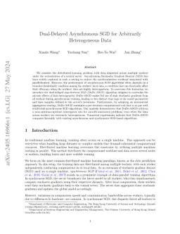 Dual-Delayed Asynchronous SGD for Arbitrarily Heterogeneous Data