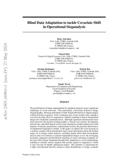 Blind Data Adaptation to tackle Covariate Shift in Operational
  Steganalysis