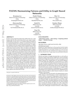 FUGNN: Harmonizing Fairness and Utility in Graph Neural Networks