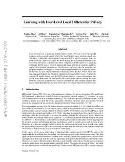 Learning with User-Level Local Differential Privacy