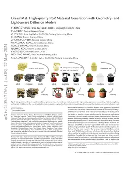 DreamMat: High-quality PBR Material Generation with Geometry- and
  Light-aware Diffusion Models