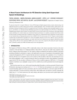 A Novel Fusion Architecture for PD Detection Using Semi-Supervised
  Speech Embeddings