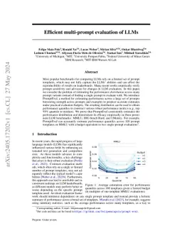 Efficient multi-prompt evaluation of LLMs
