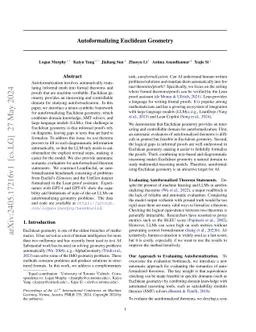 Autoformalizing Euclidean Geometry