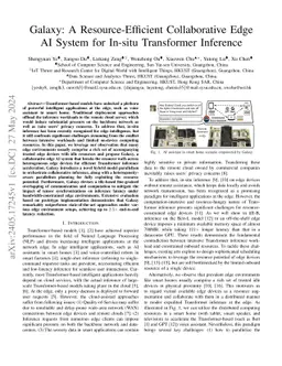 Galaxy: A Resource-Efficient Collaborative Edge AI System for In-situ
  Transformer Inference