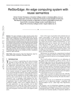 ReStorEdge: An edge computing system with reuse semantics