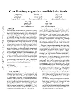Controllable Longer Image Animation with Diffusion Models