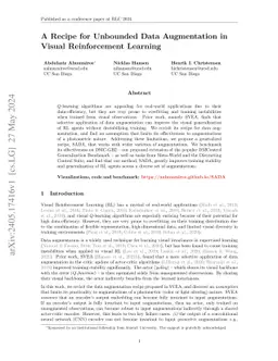 A Recipe for Unbounded Data Augmentation in Visual Reinforcement
  Learning