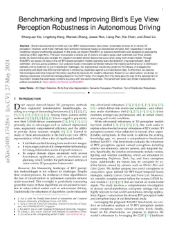 Benchmarking and Improving Bird's Eye View Perception Robustness in Autonomous Driving