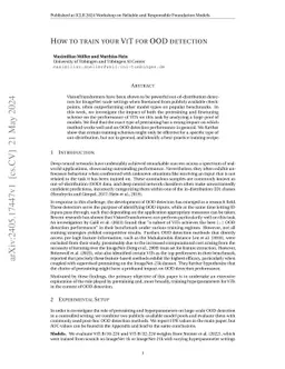 How to train your ViT for OOD Detection