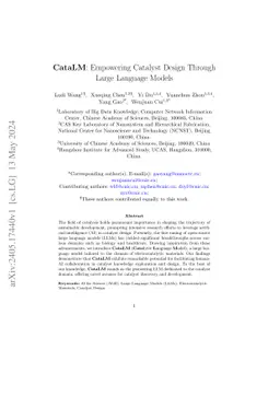 CataLM: Empowering Catalyst Design Through Large Language Models