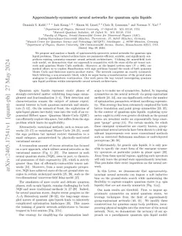 Approximately-symmetric neural networks for quantum spin liquids