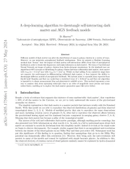 A deep-learning algorithm to disentangle self-interacting dark matter
  and AGN feedback models