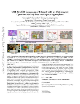 GOI: Find 3D Gaussians of Interest with an Optimizable Open-vocabulary
  Semantic-space Hyperplane