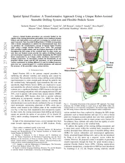 Spatial Spinal Fixation: A Transformative Approach Using a Unique
  Robot-Assisted Steerable Drilling System and Flexible Pedicle Screw