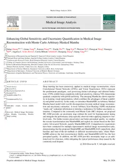 Enhancing Global Sensitivity and Uncertainty Quantification in Medical
  Image Reconstruction with Monte Carlo Arbitrary-Masked Mamba