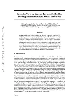 InversionView: A General-Purpose Method for Reading Information from
  Neural Activations