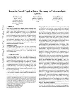 Towards Causal Physical Error Discovery in Video Analytics Systems