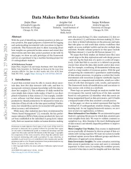 Data Makes Better Data Scientists