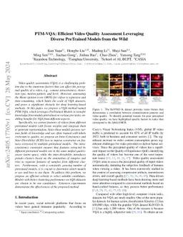 PTM-VQA: Efficient Video Quality Assessment Leveraging Diverse
  PreTrained Models from the Wild
