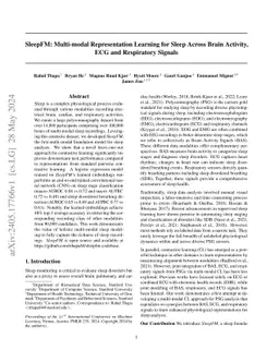 SleepFM: Multi-modal Representation Learning for Sleep Across Brain
  Activity, ECG and Respiratory Signals
