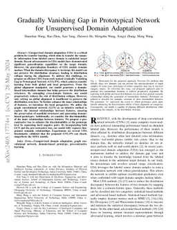 Gradually Vanishing Gap in Prototypical Network for Unsupervised Domain
  Adaptation