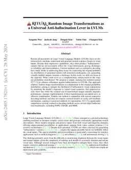 RITUAL: Random Image Transformations as a Universal Anti-hallucination
  Lever in LVLMs