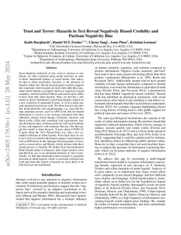 Posts of Peril: Detecting Information About Hazards in Text