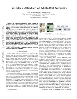 Full-Stack Allreduce on Multi-Rail Networks
