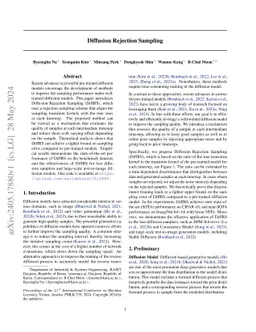 Diffusion Rejection Sampling
