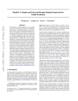 FlashST: A Simple and Universal Prompt-Tuning Framework for Traffic
  Prediction
