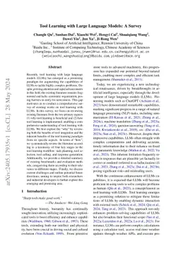 Tool Learning with Large Language Models: A Survey