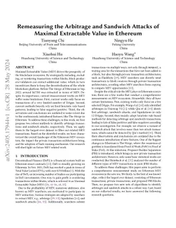 Remeasuring the Arbitrage and Sandwich Attacks of Maximal Extractable
  Value in Ethereum