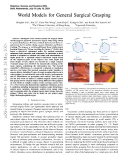 World Models for General Surgical Grasping