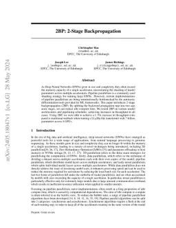 2BP: 2-Stage Backpropagation